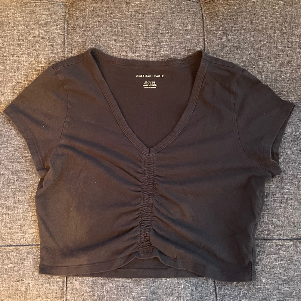 American Eagle Women’s Cropped Synched Tee XL